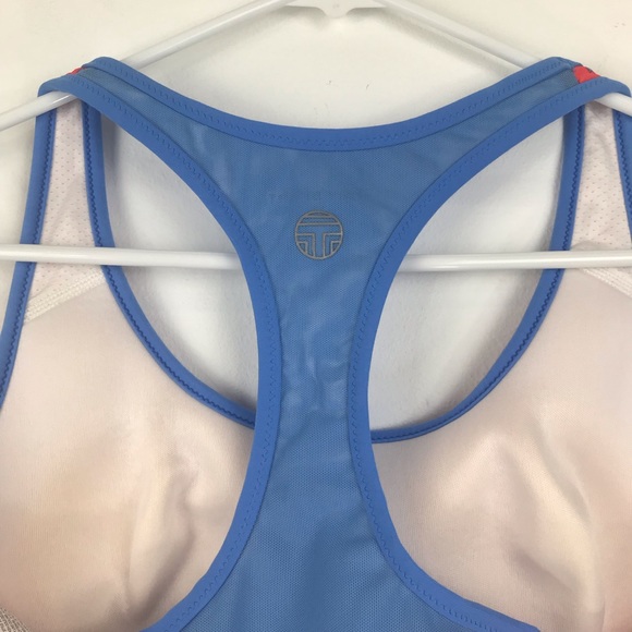 Tory Burch Sport Orange and Light Blue Sports Bral - Picture 6 of 12